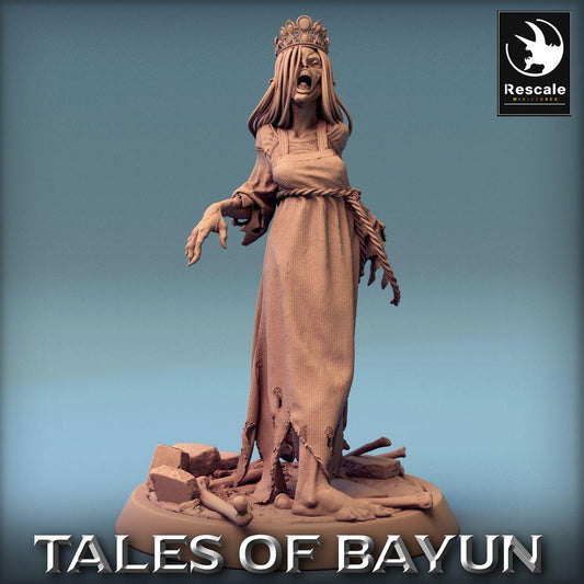 Produktfoto Tabletop 28mm Lord of the Print (LotP) 0: Tabletop Miniatur: Kikimora Banshee - Untote Prinzessin, Geisterfürstin, Grabhexe, Bossfigur (24_01_F5)