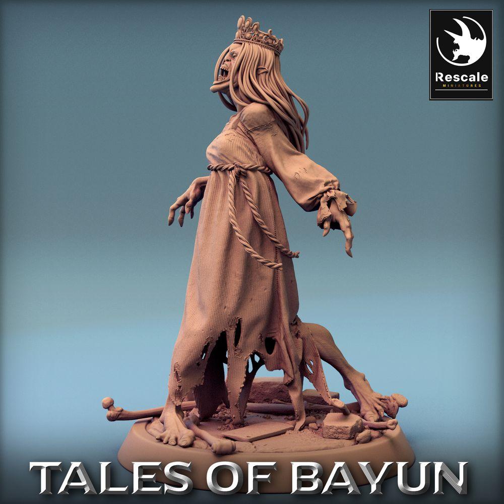 Produktfoto Tabletop 28mm Lord of the Print (LotP) 0: Tabletop Miniatur: Kikimora Banshee - Untote Prinzessin, Geisterfürstin, Grabhexe, Bossfigur (24_01_F5)