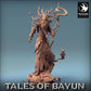 Foto del producto Tabletop 28mm Lord of the Print (LotP) 0: Miniatura de Tabletop: Lechy / Leshy, druida del bosque, guardián del bosque, príncipe de las dríadas con bastón y búho (24_01_P)