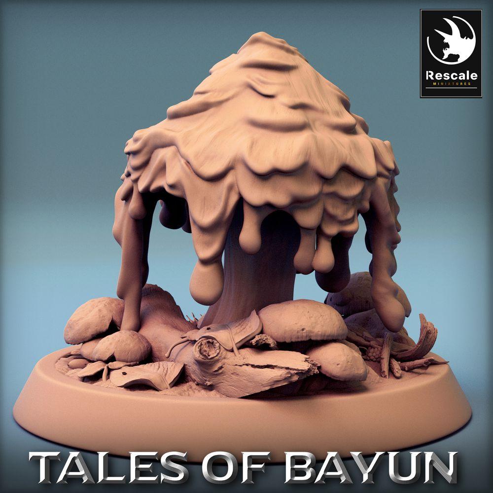 Produktfoto Tabletop 28mm Lord of the Print (LotP) 0: Tabletop Miniatur: Pilzmonster, Sporenwesen - Pilzhain Scatter Terrain, Objective Marker (24_01_B)