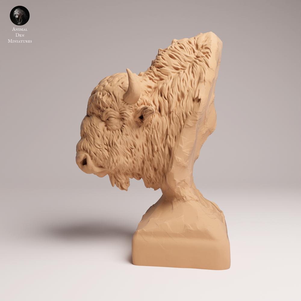 Foto de producto 0: Figura de animal salvaje: bisonte americano - busto (25_09_06)