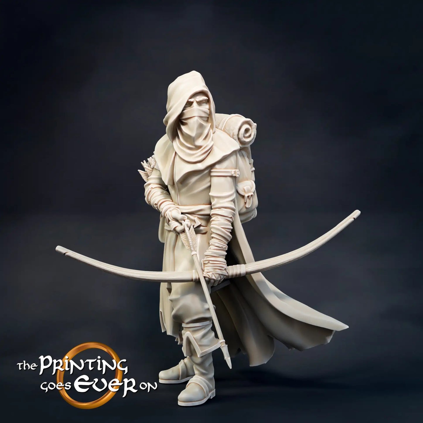Foto del producto Tabletop 28mm The Printing Goes Ever On (TPGEO) 0: Explorador del Norte: Ranger del bosque con espada, lanza y arco