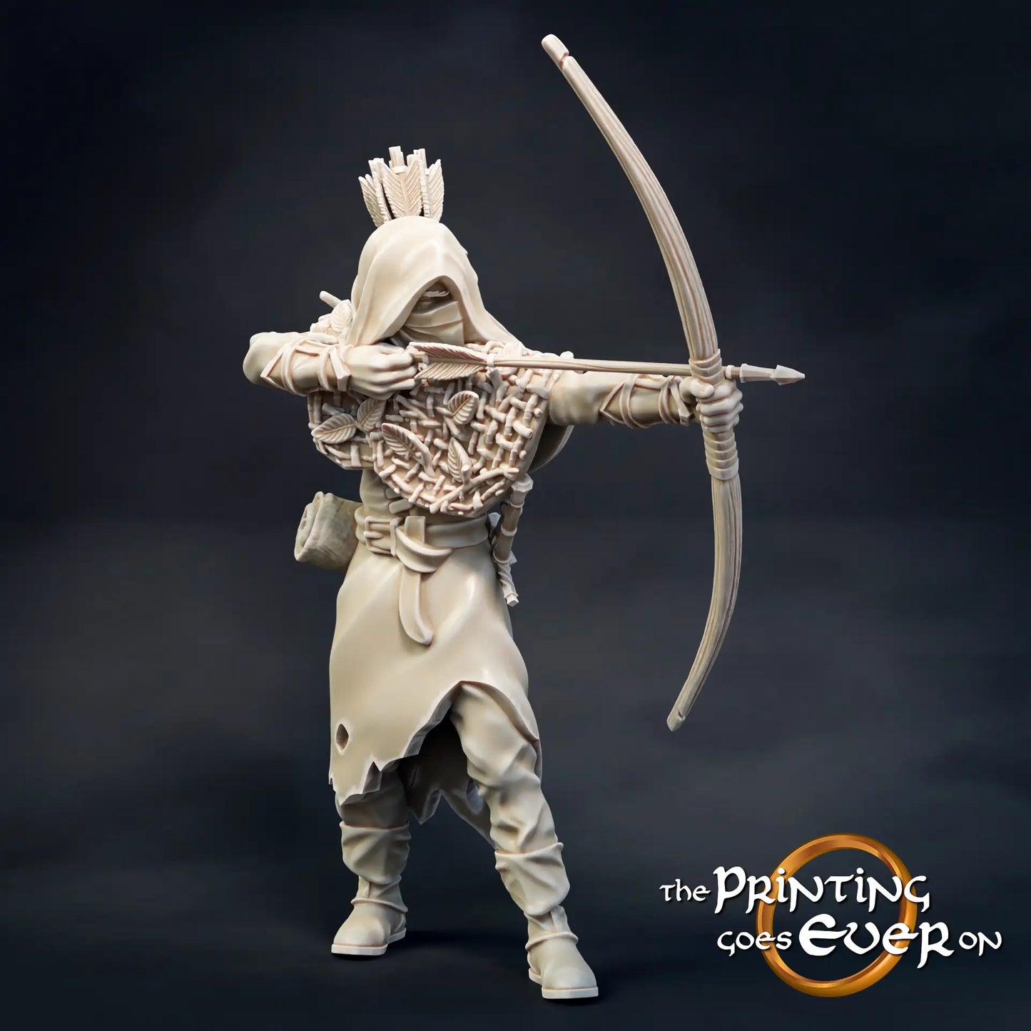 Foto del producto Tabletop 28mm The Printing Goes Ever On (TPGEO) 0: Explorador del Norte: Ranger del bosque con espada, lanza y arco