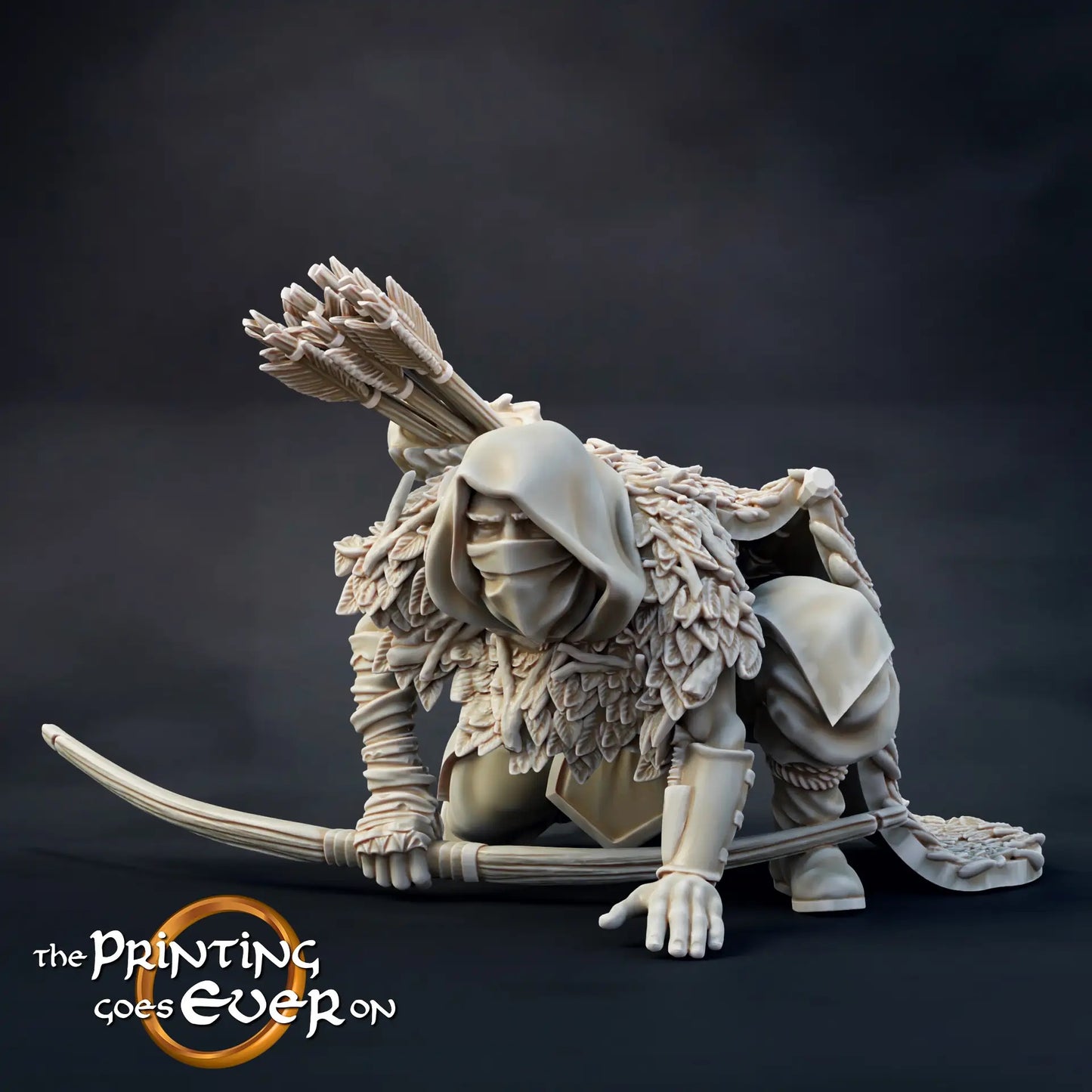 Foto del producto Tabletop 28mm The Printing Goes Ever On (TPGEO) 0: Explorador del Norte: Ranger del bosque con espada, lanza y arco