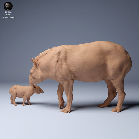 Produktfoto Tier Figur Diorama, Modellbau: 0: Tapir Mutter und Jungtier: Tiere aus Südamerika