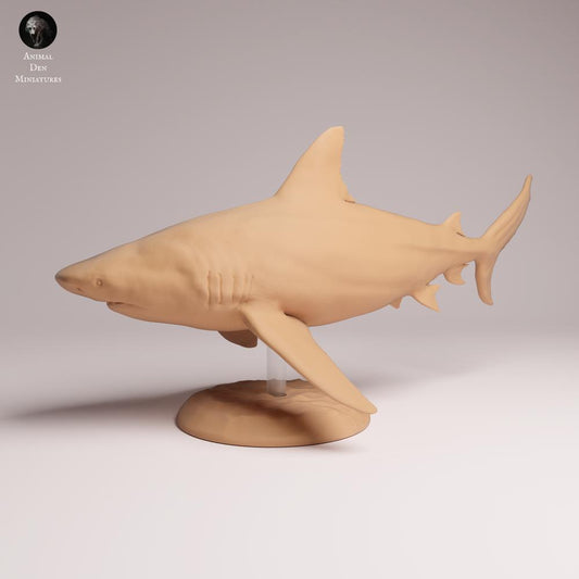 Foto de producto Tabletop 28mm Lord of the Print (LotP) 0: Figura de animal marino: tiburón toro (26_05_01)