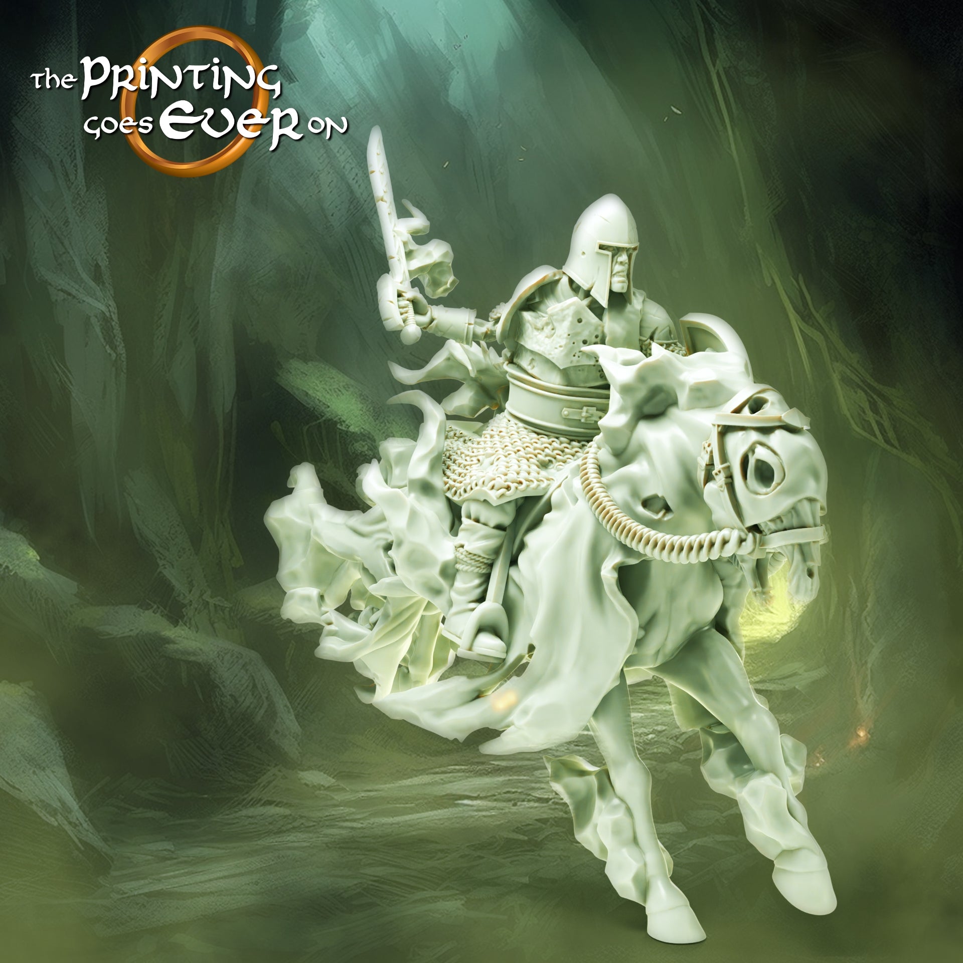 Foto del producto Tabletop 28mm The Printing Goes Ever On (TPGEO) 0: Jinete Fantasma: Guerrero de los Muertos - Ejército de los Condenados y Villanos