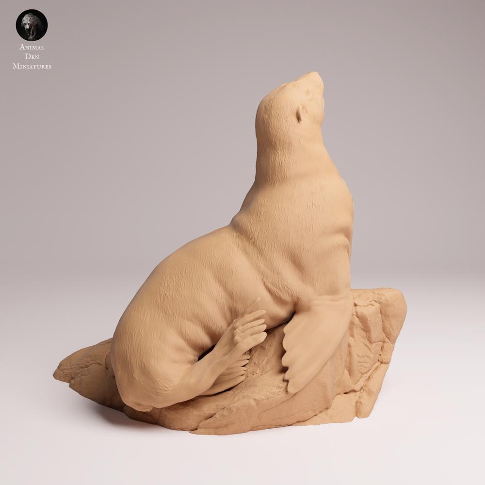 Foto del producto Tabletop 28mm Lord of the Print (LotP) 0: Figura de animal marino: Oso marino de Sudáfrica - Hembra (26_02_06)