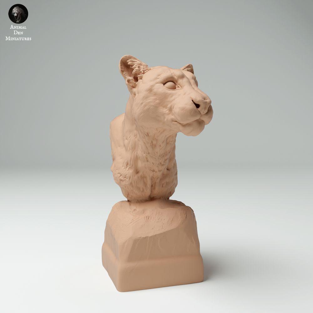 Foto de producto 1: Figura de animal salvaje: leopardo nebuloso - busto (25_02_05)