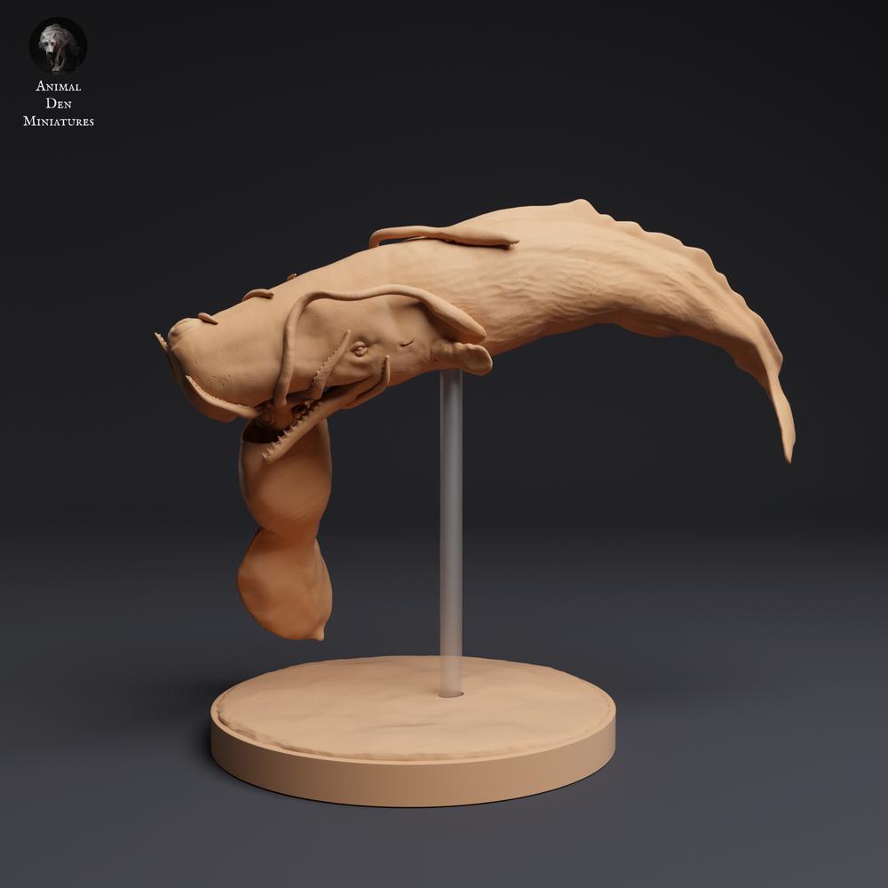 Foto de producto figura animal Animal Den Miniatures 0: figura de animal marino: calamar colosal luchando con cachalote (25_04_09)