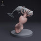 Foto de producto de figura animal Animal Den Miniatures 3: Figura de animal marino: calamar colosal luchando con cachalote (25_04_09)