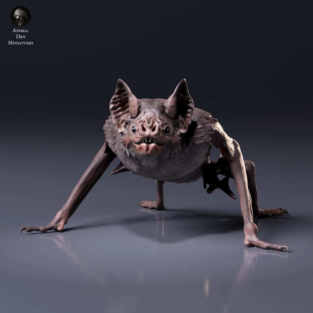 Foto del producto: figura de animal Animal Den Miniatures 5: figura de murciélago: vampiro común agazapado (26_10_04)