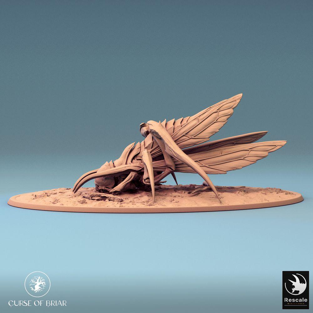 Produktfoto Tabletop 28mm Lord of the Print (LotP) 0: Tabletop Miniatur: Insektoide Bestie, Tunneljäger mit Sensenklauen, Schwarm-Monster, Burrowing Horror (24_07_D3)