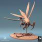 Produktfoto Tabletop 28mm Lord of the Print (LotP) 0: Tabletop Miniatur: Insektoide Flugbestie - Mantiskreatur mit Sichelarme, Schwarmkreatur, Riesenwespe Giant Wasp (24_07_D8)