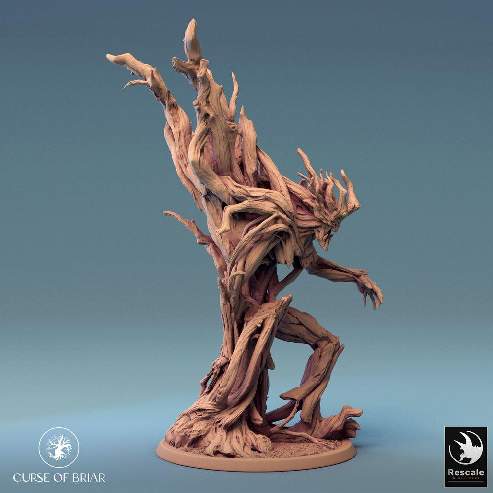 Foto del producto Tabletop 28mm Lord of the Print (LotP) 0: Figura de fantasía: Espíritu del bosque, Golem de raíces guardián de espinas, Príncipe de las dríadas (24_07_F3)