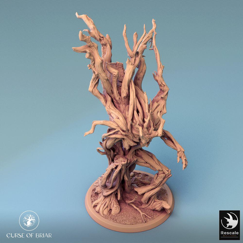 Foto del producto Tabletop 28mm Lord of the Print (LotP) 0: Figura de fantasía: Espíritu del bosque, Golem de raíces guardián de espinas, Príncipe de las dríadas (24_07_F3)