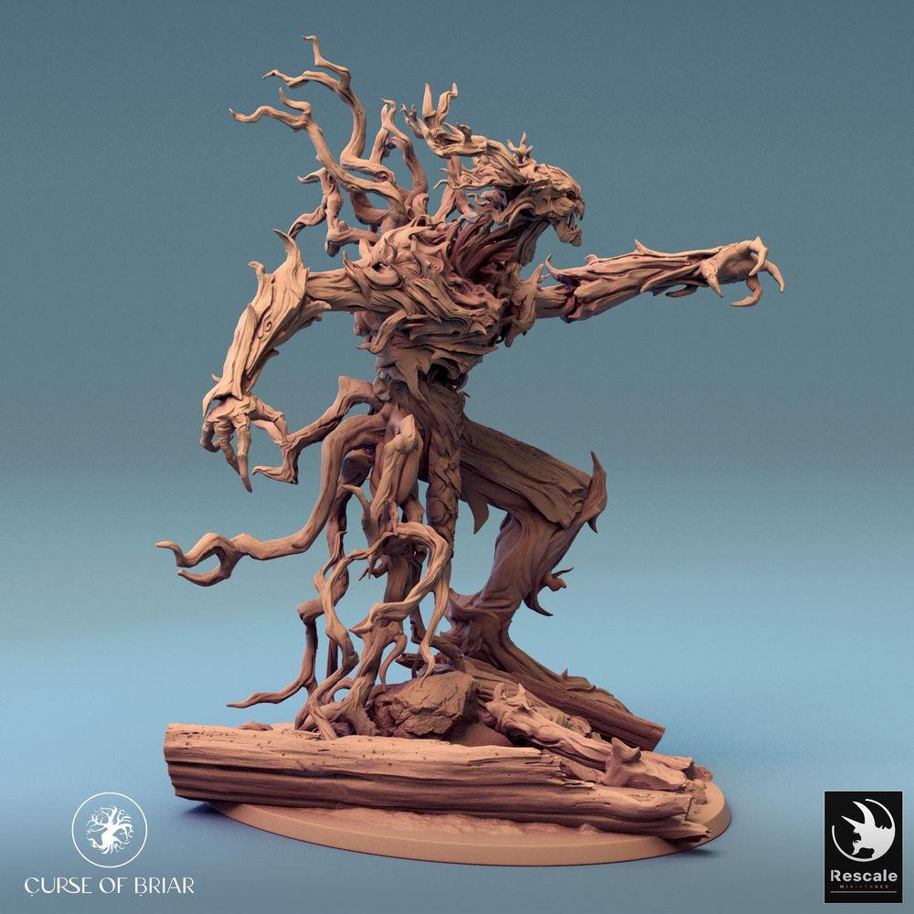 Produktfoto Tabletop 28mm Lord of the Print (LotP) 0: Tabletop Figur: Waldgeist Dornenkoloss - wütende Pflanzenkreatur, Naturgolem, Rankenmonster, Bossmonster (24_07_C5)