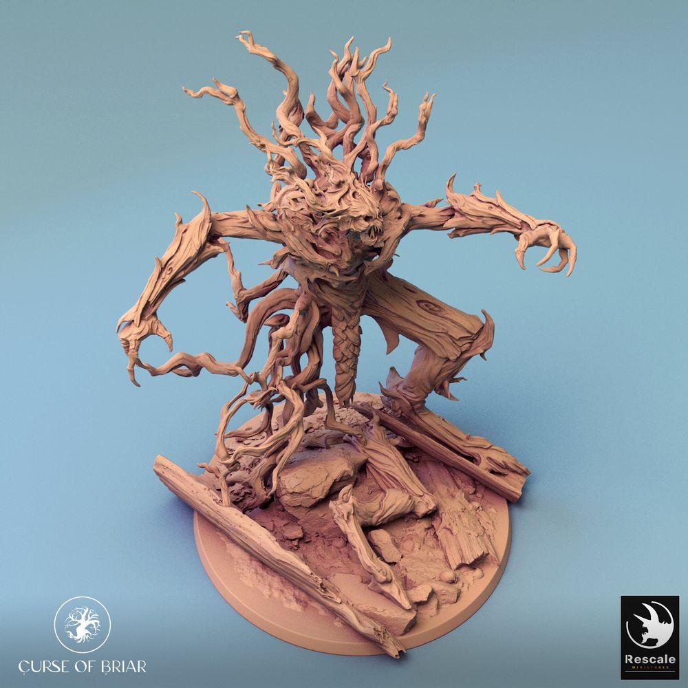Produktfoto Tabletop 28mm Lord of the Print (LotP) 0: Tabletop Figur: Waldgeist Dornenkoloss - wütende Pflanzenkreatur, Naturgolem, Rankenmonster, Bossmonster (24_07_C5)
