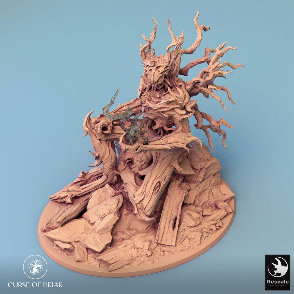 Produktfoto Tabletop 28mm Lord of the Print (LotP) 0: Tabletop Miniatur: Waldgeist und Baumriese, Dornenfürst mit Naturmagie (24_07_C6)