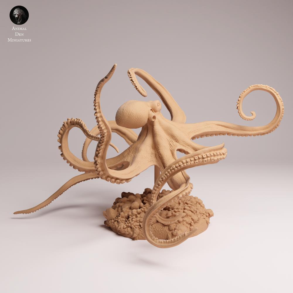 Foto de producto 0: Figura de animal marino: pulpo diurno - nadando (25_10_06)