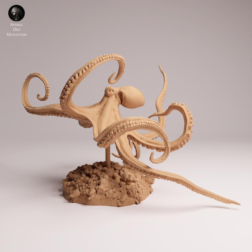Foto de producto 1: figura de animal marino: pulpo diurno - nadando (25_10_06)