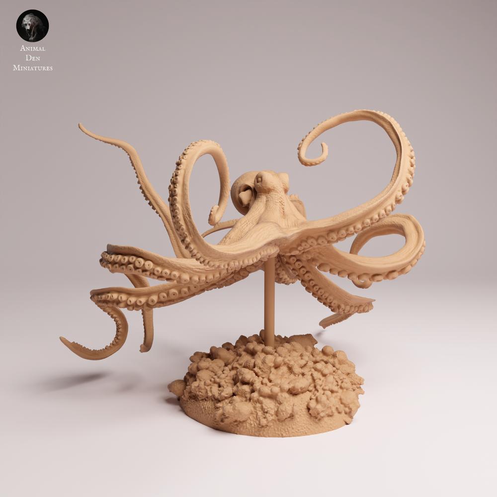 Foto de producto 2: figura de animal marino: pulpo diurno - nadando (25_10_06)