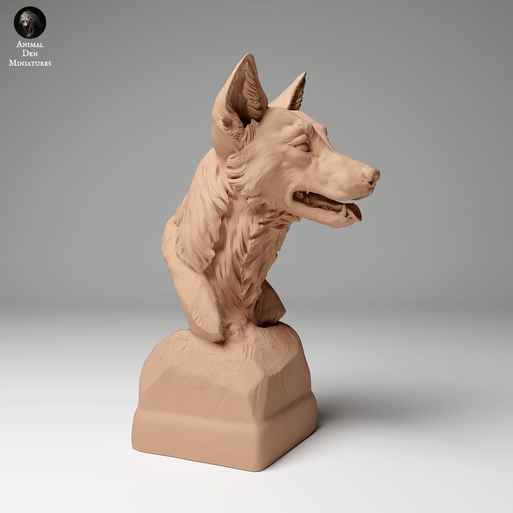 Foto de producto figura de animal Animal Den Miniatures 0: Figura de animal salvaje: Dingo - Busto (24_06_06)