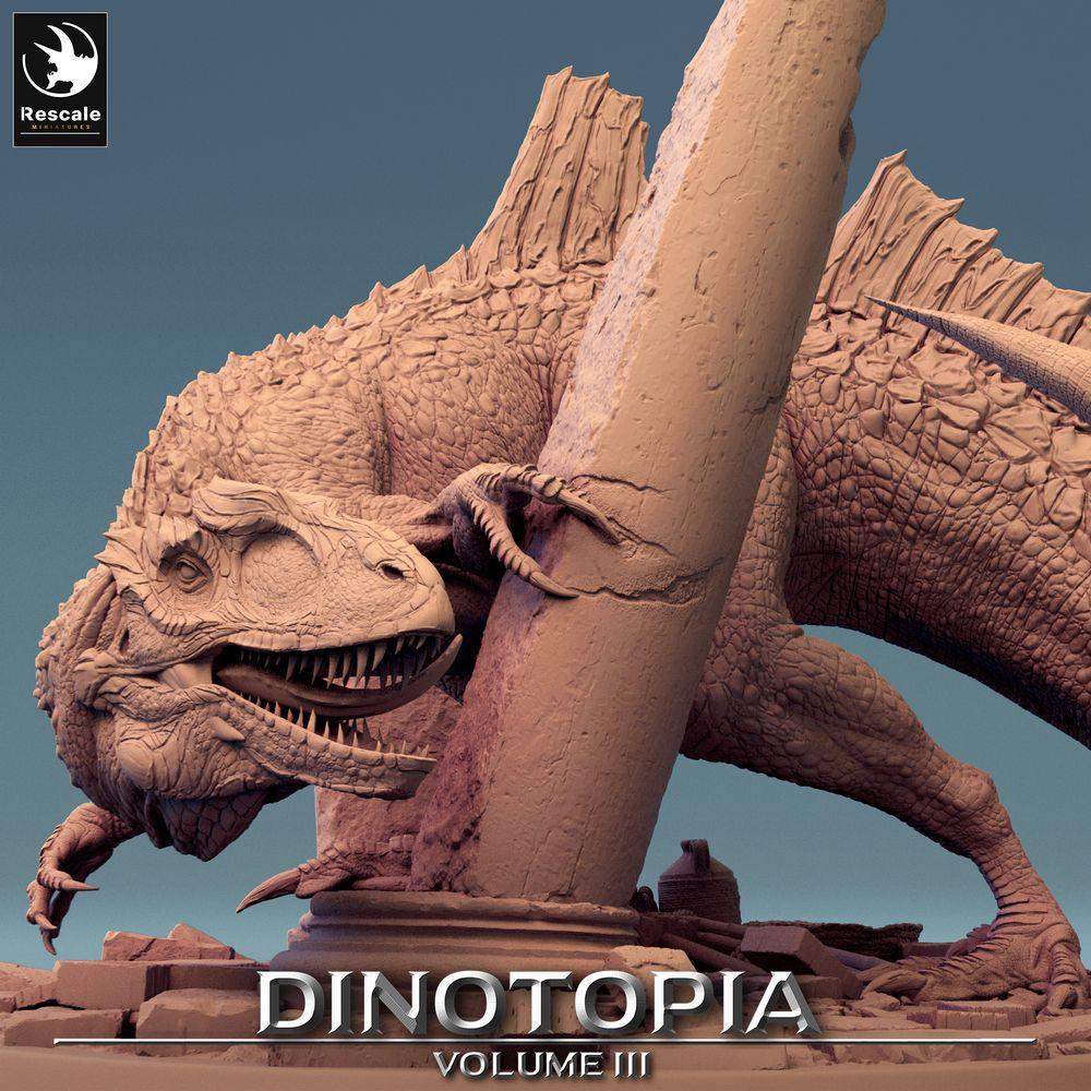 Foto del producto Tabletop 28mm Lord of the Print (LotP) 0: Miniatura de Tabletop: Concavenator, dinosaurio depredador, bestia prehistórica, lagarto gigante parecido a un dragón, monstruo jefe (24_06_C6)