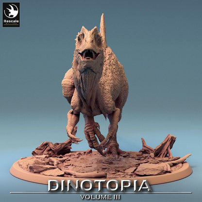 Foto del producto Tabletop 28mm Lord of the Print (LotP) 0: Miniatura de Tabletop: Concavenator, bestia raptor, monstruo prehistórico en ataque.