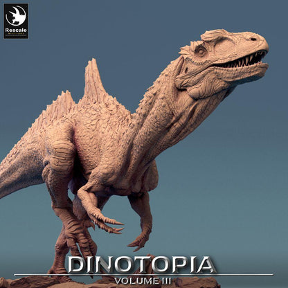 Foto del producto Tabletop 28mm Lord of the Print (LotP) 0: Miniatura de Tabletop: Concavenator, dinosaurio depredador, bestia raptor, monstruo prehistórico en ataque.