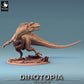 Foto del producto Tabletop 28mm Lord of the Print (LotP) 0: Miniatura de Tabletop: Concavenator, dinosaurio con cresta, bestia prehistórica, monstruo jefe (24_06_C8)