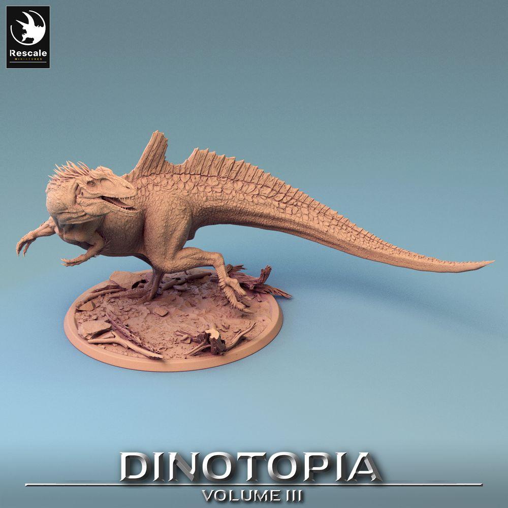Foto del producto Tabletop 28mm Lord of the Print (LotP) 0: Miniatura de Tabletop: Concavenator, dinosaurio con cresta, bestia prehistórica, monstruo jefe (24_06_C8)