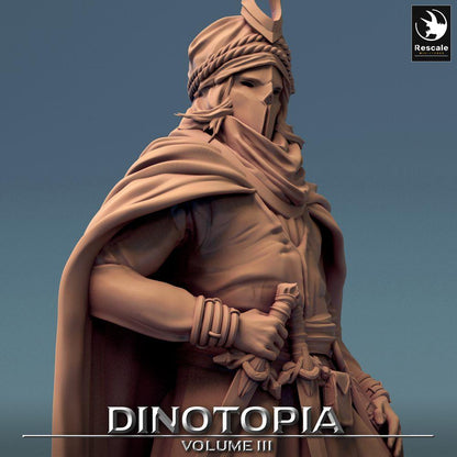 Foto del producto Tabletop 28mm Lord of the Print (LotP) 0: Miniatura de Tabletop: Guerrero del desierto, espadachín y asesino, príncipe nómada, líder de la guardia de caravanas (24_06_E17)