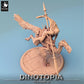 Foto del producto Tabletop 28mm Lord of the Print (LotP) 0: Miniatura de Tabletop: Oviraptor Raptor‑Reiter con lanza, Saurierreiter Skirmisher, caballería ligera nómada (24_06_D4)