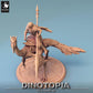 Foto del producto Tabletop 28mm Lord of the Print (LotP) 0: Miniatura de Tabletop: Jinete nómada sobre Raptor, jinete de ave con lanza / Jinete de Raptor (24_06_D5)