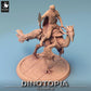 Foto del producto Tabletop 28mm Lord of the Print (LotP) 0: Miniatura de Tabletop: Jinete de Raptor sobre Oviraptor, Caballero del Desierto con lanza, Jinete de Raptor (24_06_D7)