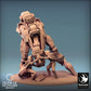 Foto del producto Tabletop 28mm Lord of the Print (LotP) 0: Miniatura de Tabletop: Mech Walker Sci‑Fi con mecánicos de Tech‑Kult - Equipo de mantenimiento de Warwalker, Recolector, Marcador de objetivo, Diorama (24_03_B1)