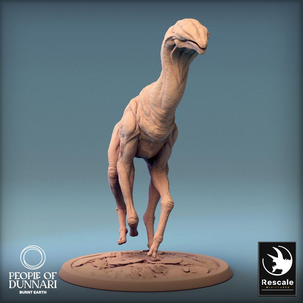 Foto del producto Tabletop 28mm Lord of the Print (LotP) 0: Miniatura de Tabletop: Sandstepper Desierto Corriendo, Bestia de la Estepa, Montura de Lagarto, Criatura Alienígena (24_03_J1)