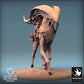 Foto del producto Tabletop 28mm Lord of the Print (LotP) 0: Miniatura de Tabletop: Nómada del desierto Jinete de bestias, explorador de caballería ligera con sable (24_03_A3)