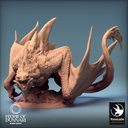 Foto del producto Tabletop 28mm Lord of the Print (LotP) 0: Miniatura de Tabletop: Dunnari Wyvern - bestia dragón acechante, Wyrm / Dragón, monstruo jefe (24_03_K3)