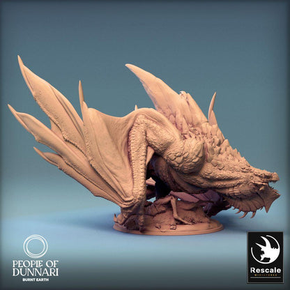 Foto del producto Tabletop 28mm Lord of the Print (LotP) 0: Miniatura de Tabletop: Dunnari Wyvern - bestia dragón acechante, Wyrm / Dragón, monstruo jefe (24_03_K3)