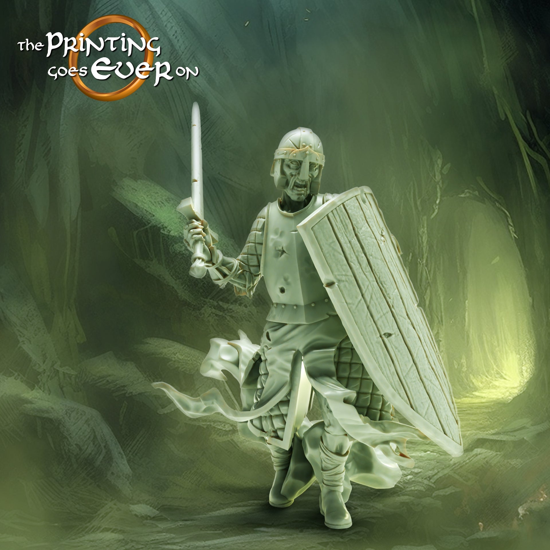 Foto del producto Tabletop 28mm The Printing Goes Ever On (TPGEO) 0: Espíritu Mercenario: Guerrero de los Muertos - Ejército de los Condenados y Villanos