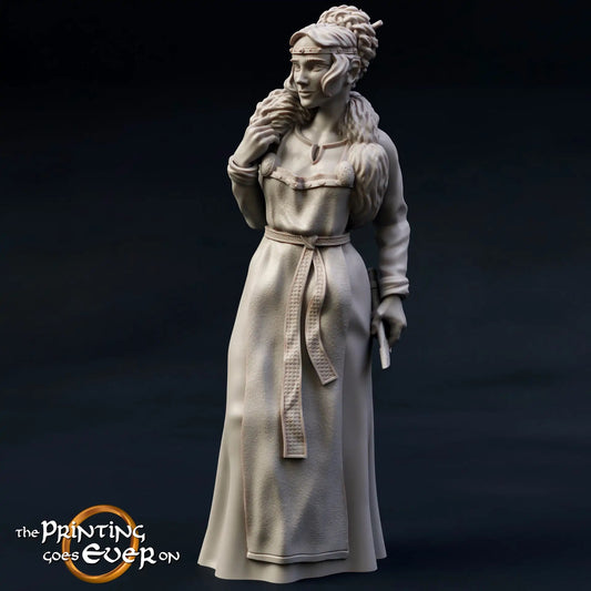 Produktfoto mittelalterliche historische Figur 75mm Scale The Printing Goes Ever On (TPGEO)  0: Mittelalterliche Figuren Prinzessin - 75mm Modelle - Königliche Familie