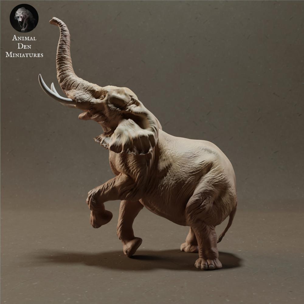 Foto de producto 0: Figura de animal salvaje: macho de elefante de la sabana africana - de pie (23_02_03)