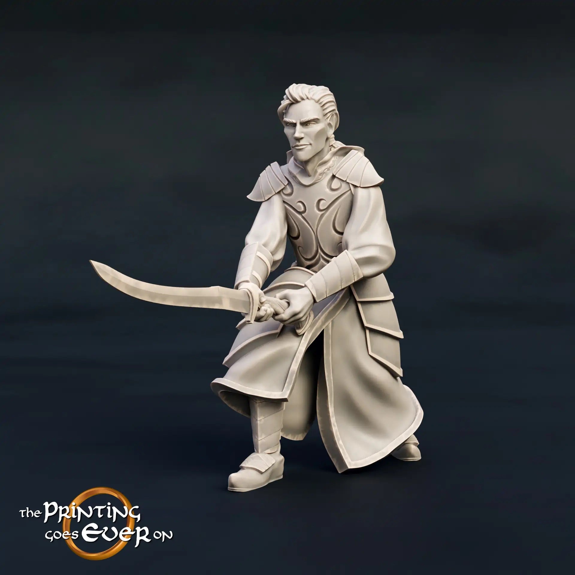 Foto del producto Tabletop 28mm The Printing Goes Ever On (TPGEO) 0: Líder Elfo: Hermanos Príncipes - Guerreros Hábiles