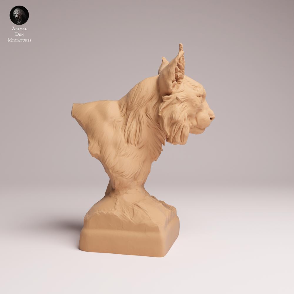 Foto del producto Tabletop 28mm Lord of the Print (LotP) 2: Figura de animal salvaje: Lince euroasiático - Busto (26_07_02)