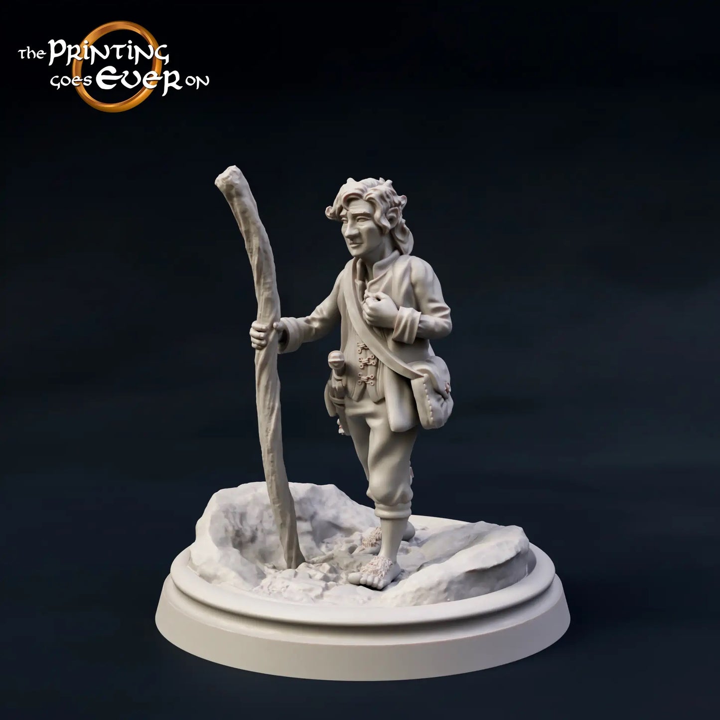 Foto del producto Tabletop 28mm The Printing Goes Ever On (TPGEO) 0: 9 héroes en pose de viaje: compañeros de humanos, elfos, enanos y medianos - Viajero