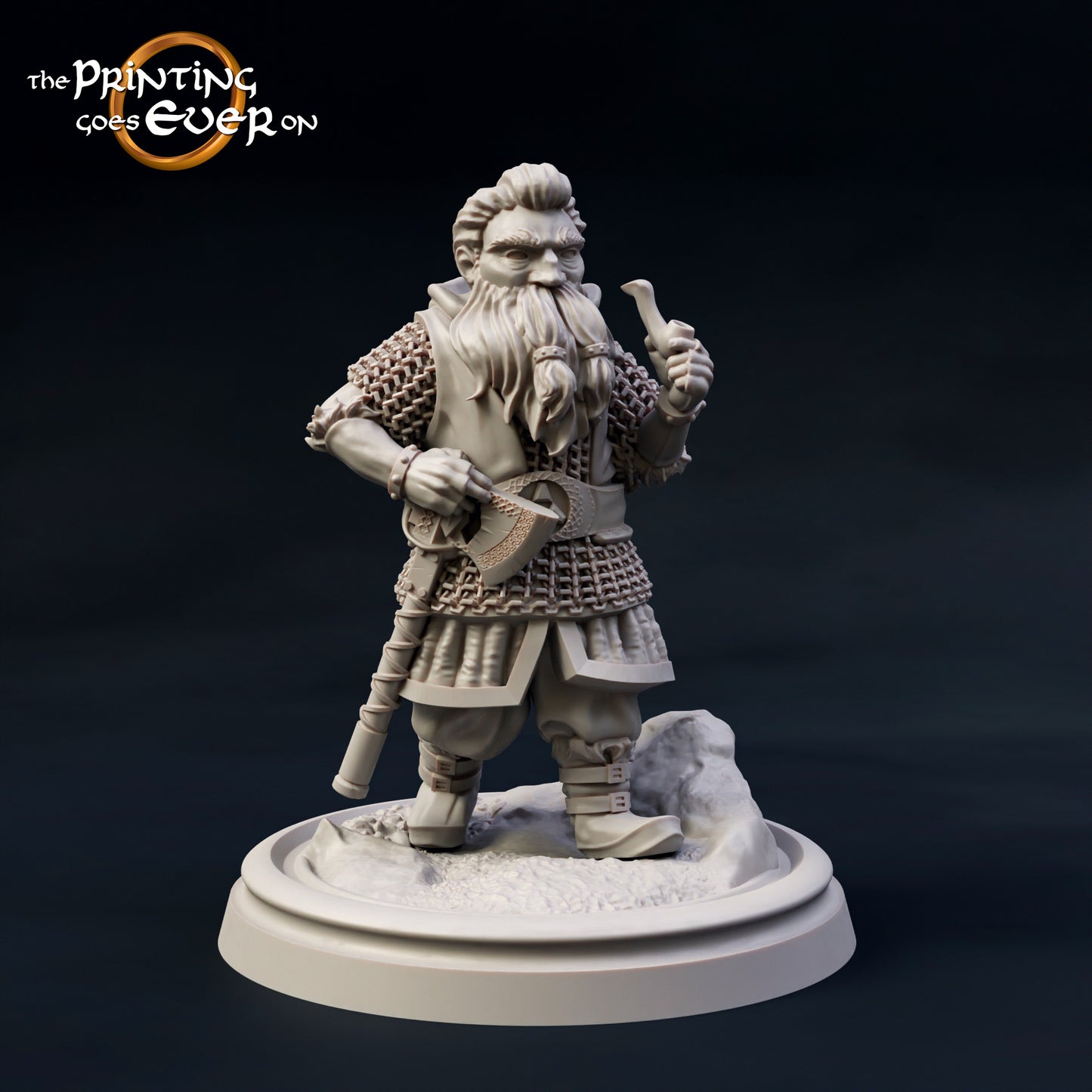 Foto del producto Tabletop 28mm The Printing Goes Ever On (TPGEO) 0: 9 héroes en pose de viaje: compañeros de humanos, elfos, enanos y medianos - Viajero