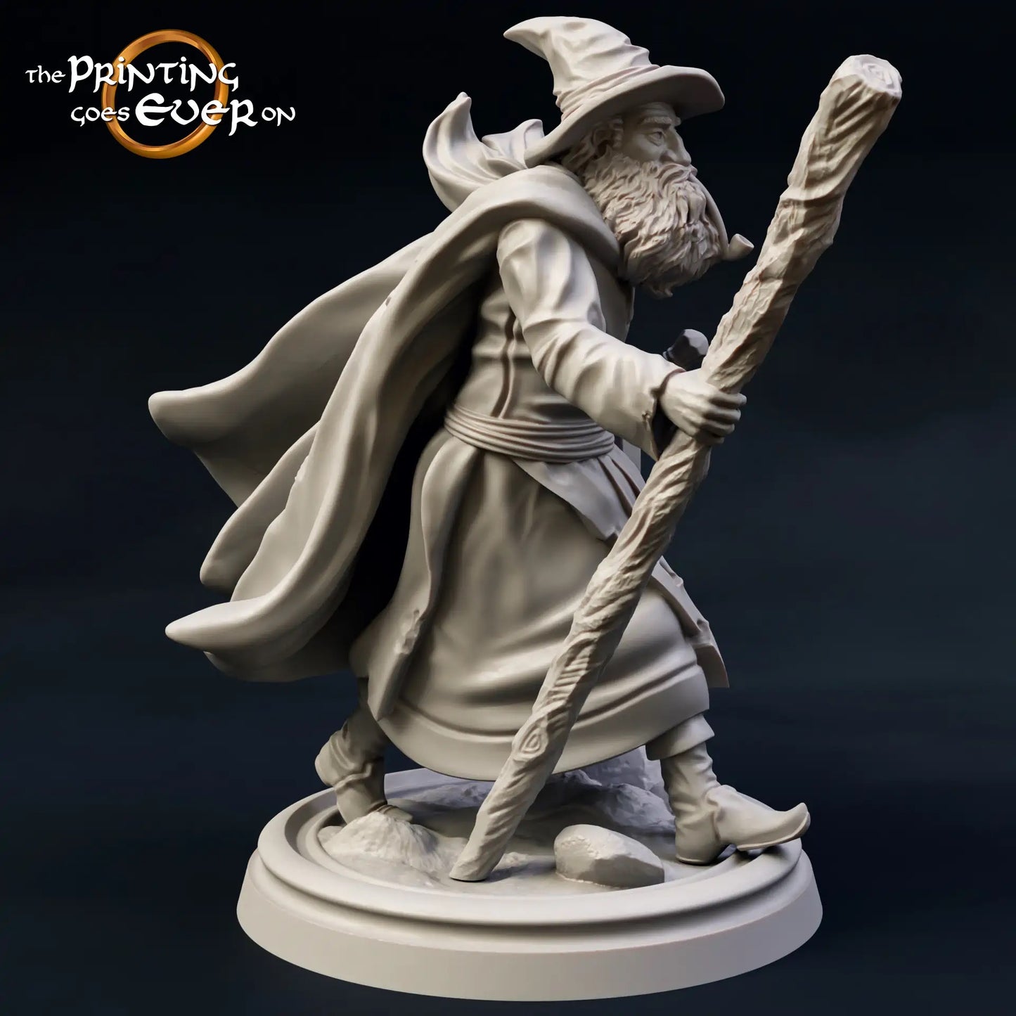 Foto del producto Tabletop 28mm The Printing Goes Ever On (TPGEO) 0: 9 héroes en pose de viaje: compañeros de humanos, elfos, enanos y medianos - Viajero