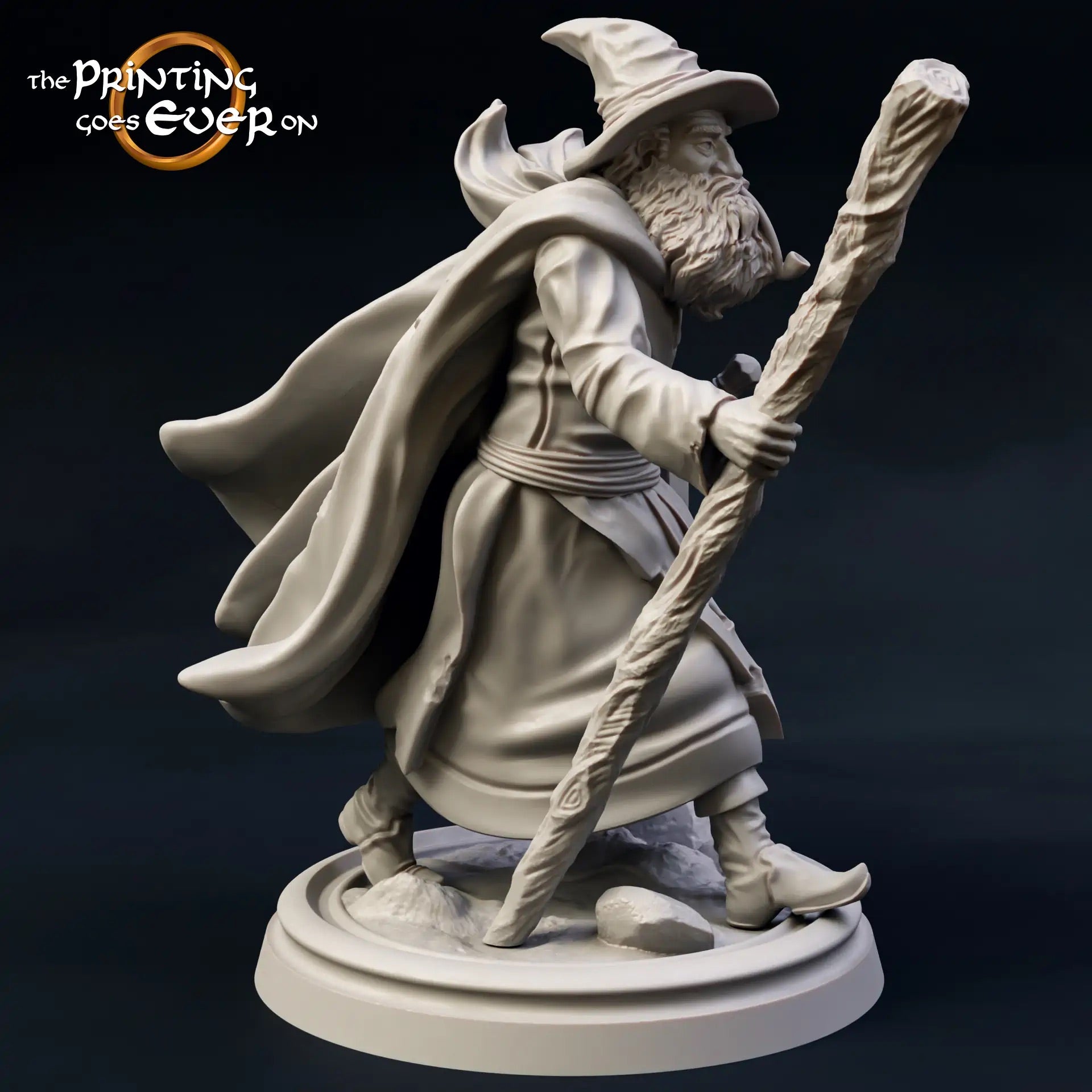 Foto del producto Tabletop 28mm The Printing Goes Ever On (TPGEO) 0: 9 héroes en pose de viaje: compañeros de humanos, elfos, enanos y medianos - Viajero